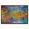 Designart - Fractal Flowing Colors - Abstract Framed Canvas Art Print